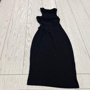 Fashion Nova Black Midi Dress